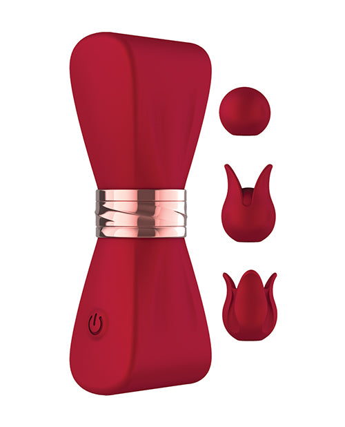 Gold Glam Tri-Tip Vibe - Red