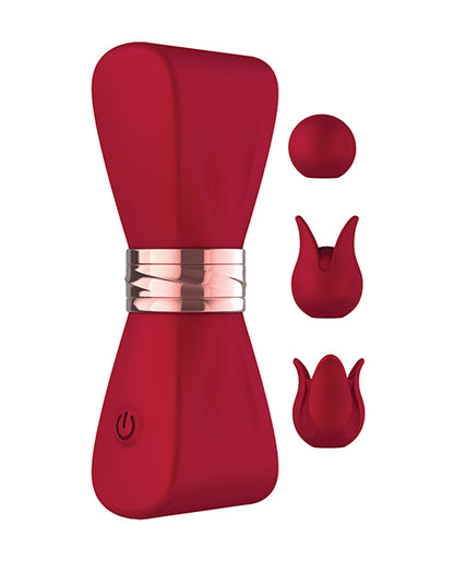 Gold Glam Tri-Tip Vibe - Red