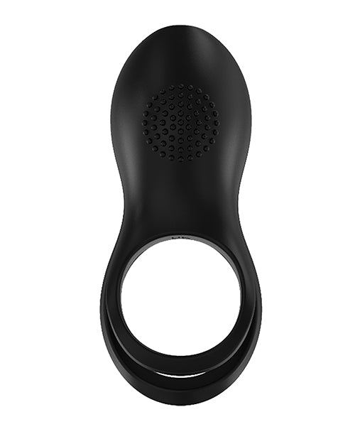 Gold Glam Cock Ring - Black