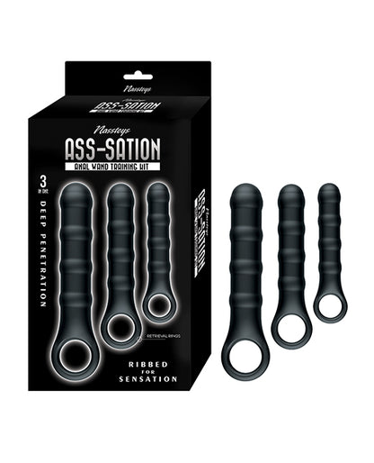 Nasstoys Ass-Sation Anal Wand Training Kit - Black