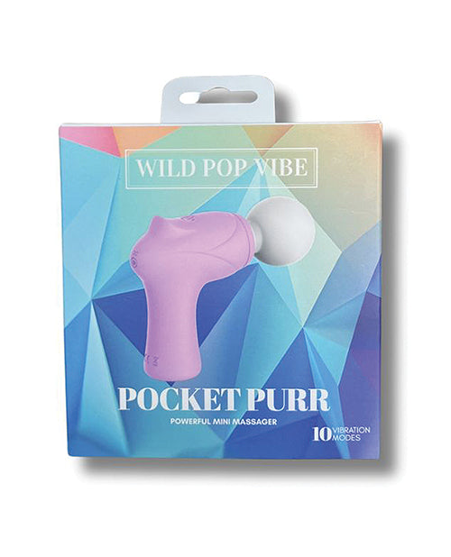 Wild Pop Vibe Pocket Purr Mini Massager - Lavender