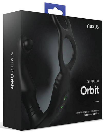 Nexus Simul8 Orbit Thumping Anal Cock & Ball - Black