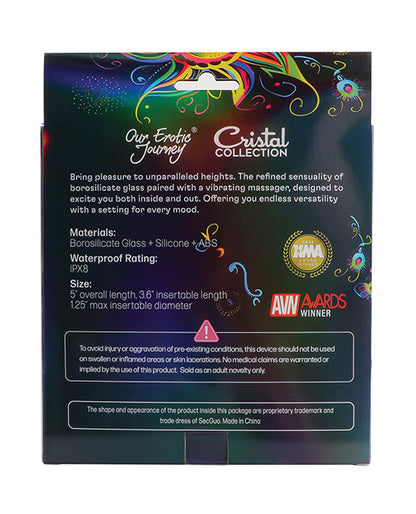 Cristal Royal Touch Glass and Silicone Vibrator