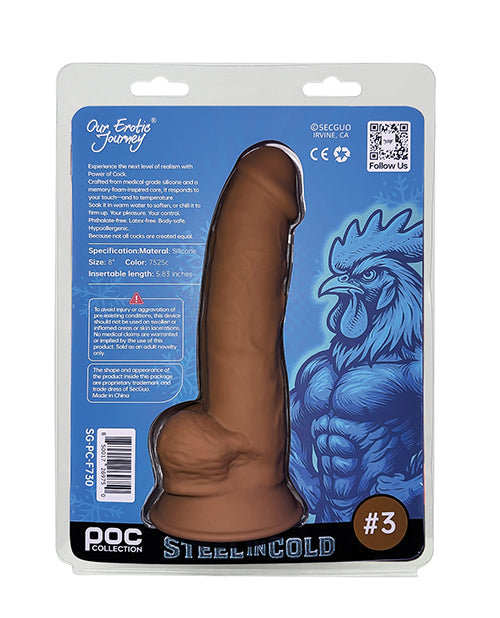 Power of Cock 8" Dildo - Tan