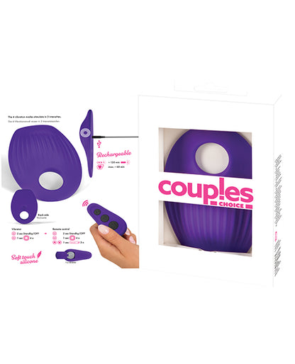 Couples Choice Grinding Cushion w/Cock Ring - Purple