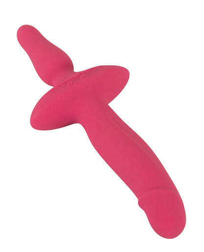 Couples Choice 2in1 Vaginal & Anal Vibrator - Pink