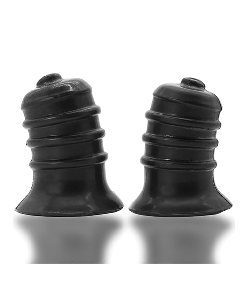 Oxballs Ribnibs Curved Springy-Ribbed Nip Suckers - Special Edition Night