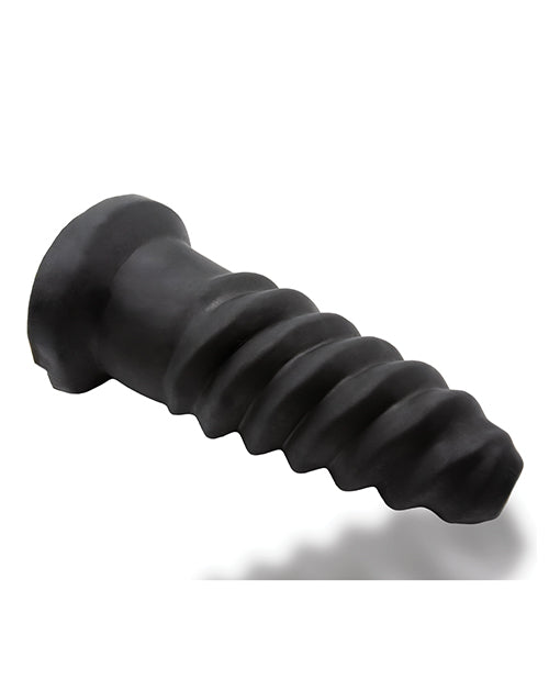 Oxballs Screwdhole Screw'd-in Open Tip Masturbator - Black