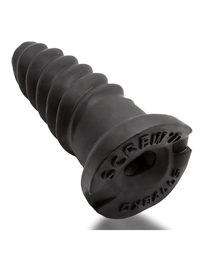 Oxballs Screwdhole Screw'd-in Open Tip Masturbator - Black