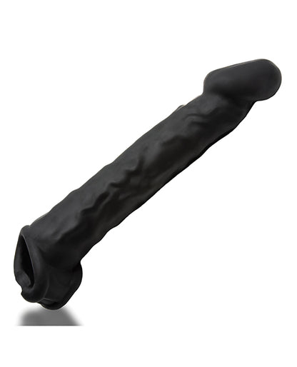 Oxballs Muscle Ripped Inner Ribbed Velvet-Smooth Cocksheath - Special Edition Black