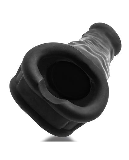 Oxballs Muscle Ripped Inner Ribbed Velvet-Smooth Cocksheath - Special Edition Black