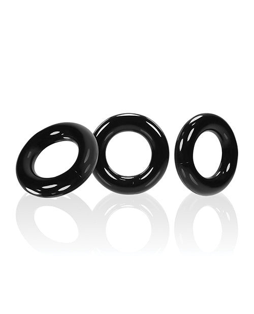 Oxballs Willy Rings - Black Pack of 3