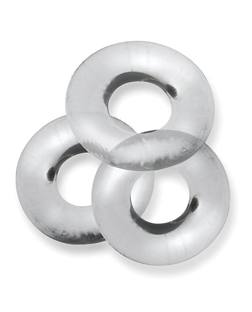 Oxballs Fat Willy 3 Pack Jumbo Cock Rings - Clear