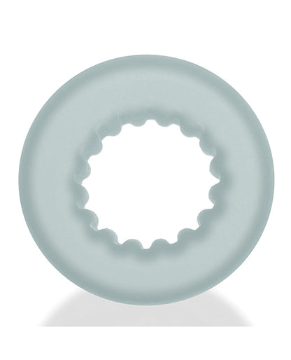 Oxballs Axis Rib Griphold Cockring - Clear Ice