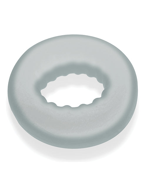 Oxballs Axis Rib Griphold Cockring - Clear Ice