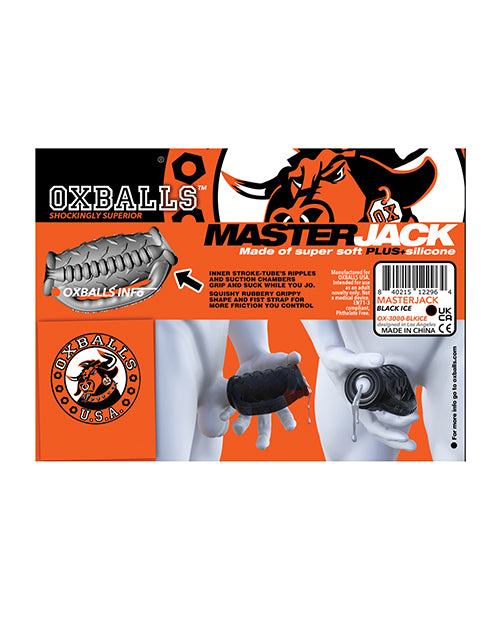 Oxballs Oxballs MasterJack Double Penetration Stroker - Jo Clear Ice - Image 6
