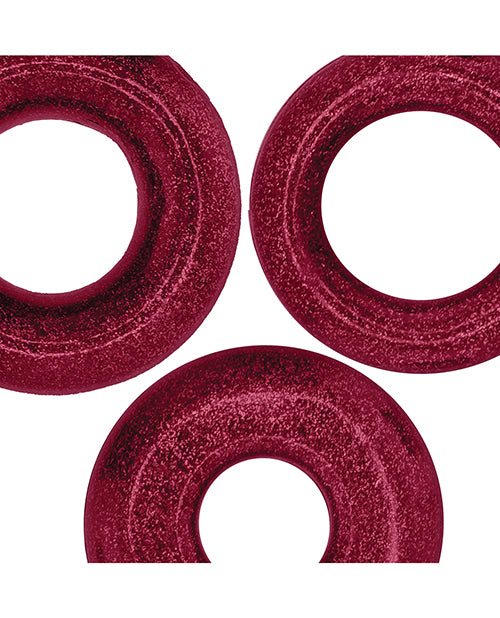 Oxballs Cockpack Multi Design 3 Pack Cockrings - Cherry Lips