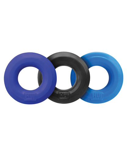 Hunky Junk Hunky Junk C-Ring Multi Pack - Cobalt Pack of 3 - Image 2