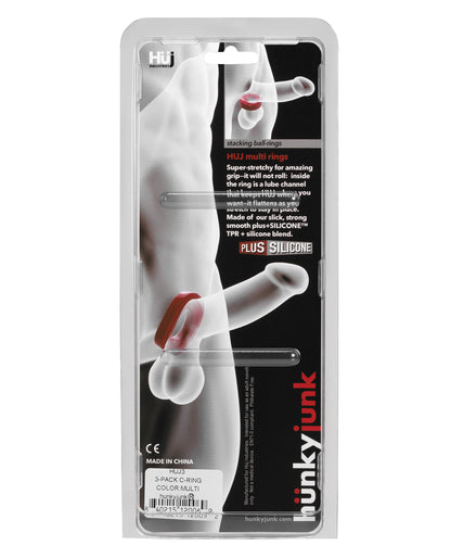 Hunky Junk C-Ring Multi Pack - Asst. Colors Pack of 3