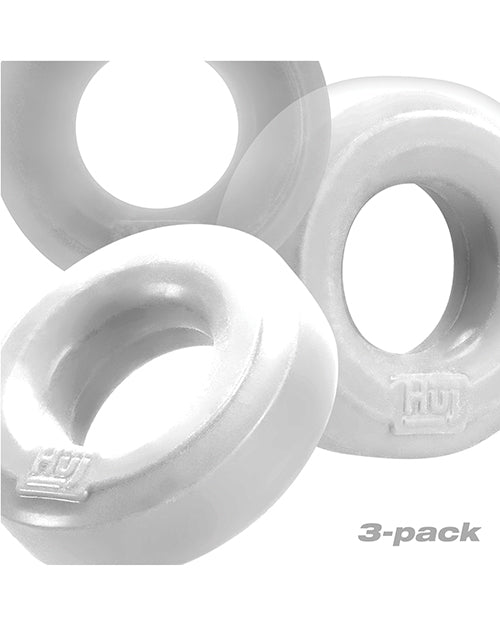 Hunky Junk C Ring Multi Pack - White Ice Pack of 3