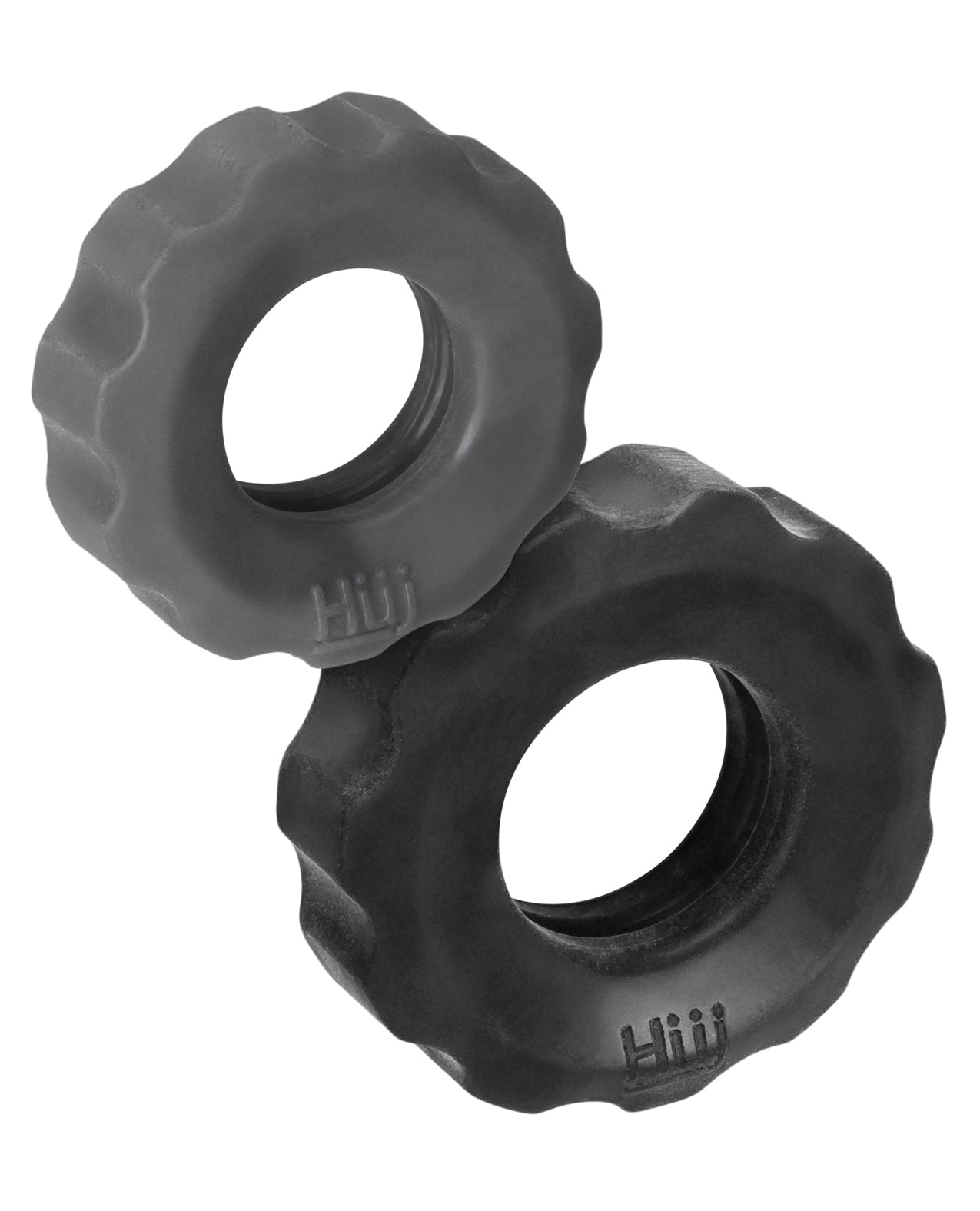 Hunky Junk Hunky Junk Cog Ring 2 Size Double Pack - Tar & Stone Pack of 2 - Image 3