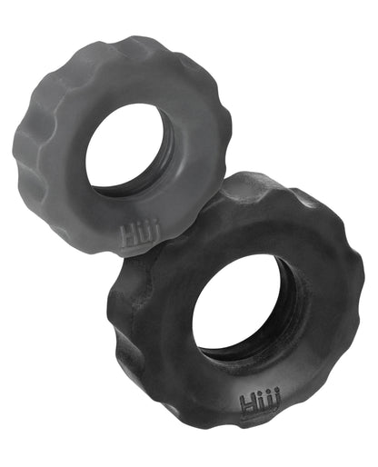 Hunky Junk Hunky Junk Cog Ring 2 Size Double Pack - Tar & Stone Pack of 2 - Image 3