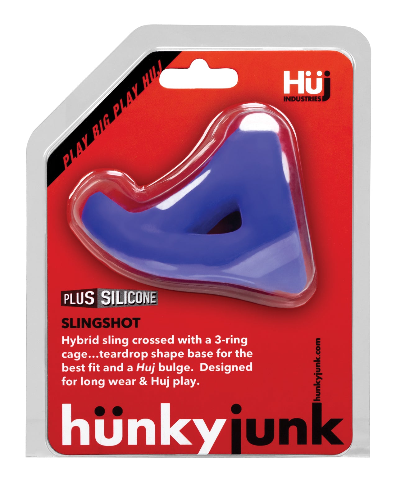 Hunky Junk Hunky Junk Slingshot 3 Ring Teardrop - Cobalt - Image 3
