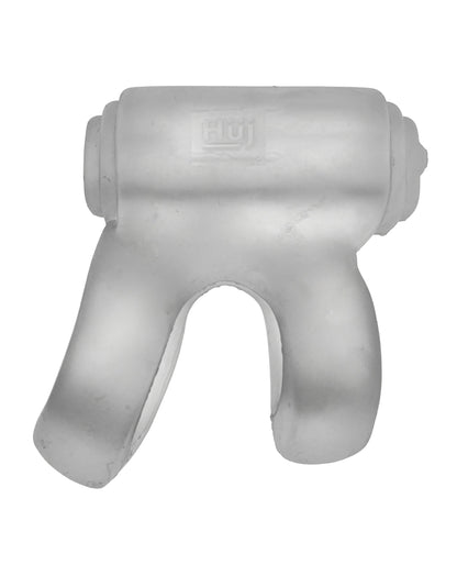 Hunky Junk Hunky Junk Revhammer Shaft Vibe Ring - Clear Ice w/Blue Vibe - Image 5
