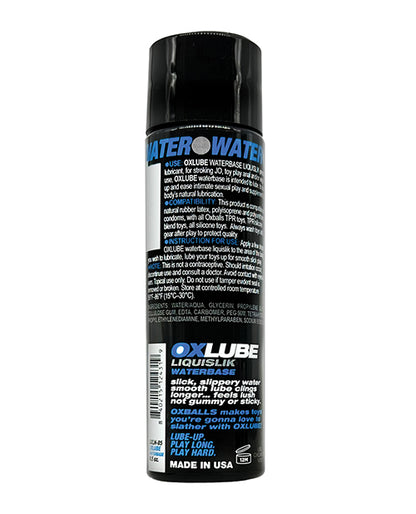 Oxballs Ox Balls OXLube Liquislik Waterbase - 4.4 oz - Image 2