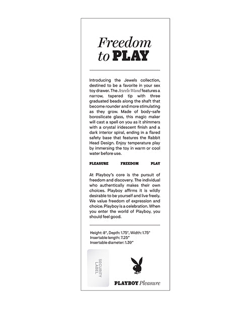 Playboy Playboy Pleasure Jewels Wand - Clear - Image 5