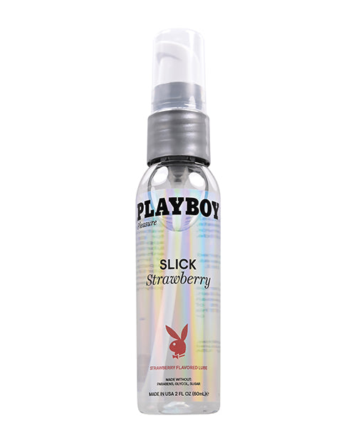 Playboy Pleasure Slick Lubricant -  2 oz Strawberry