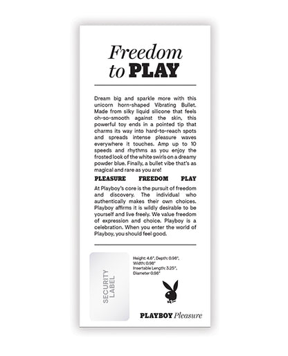 Playboy Pleasure Unicorn Vibes - Light Blue