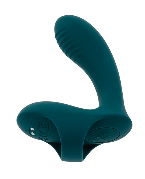 Playboy Pleasure Wrapped Around My Finger Multi Play Vibrator - Dark Teal