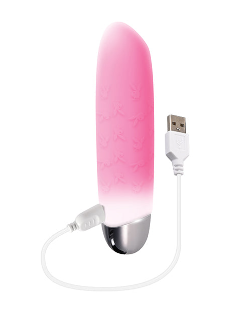 Playboy Pleasure Bunnies on Parade Bullet Vibe - Pink/White