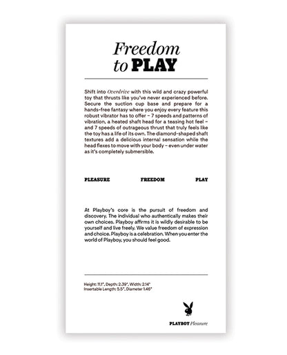 Playboy Pleasure Overdrive - Black