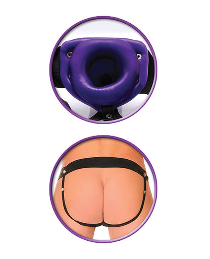 Fetish Fantasy Series Him or Her Hollow Strap-On - Purple