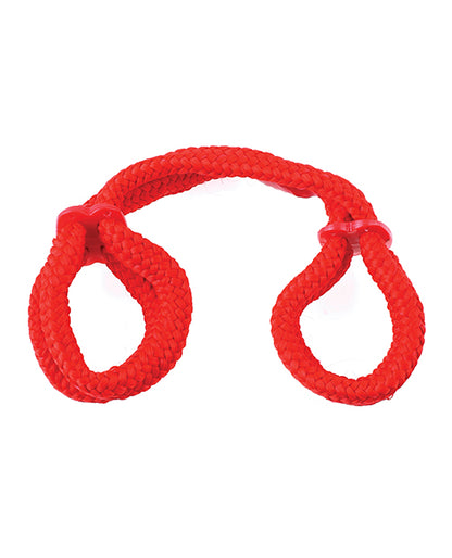 Fetish Fantasy Series Silk Rope Love Cuffs - Red