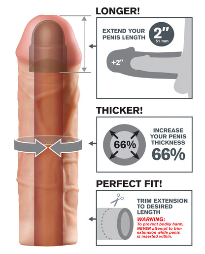 Fantasy X-tensions Fantasy X-tensions Mega 2" Extension - Flesh - Image 4