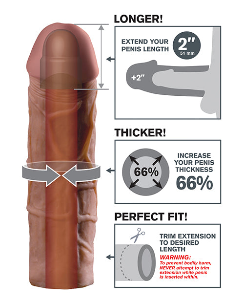 Fantasy X-tensions Fantasy X-tensions Mega 2" Extension - Brown - Image 2