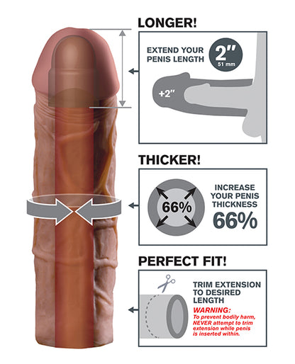 Fantasy X-tensions Fantasy X-tensions Mega 2" Extension - Brown - Image 2