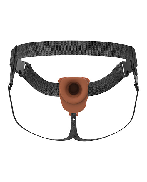 Fantasy X-tensions Fantasy X-Tensions Elite 7" Vibrating Hollow Strap-On - Brown - Image 5