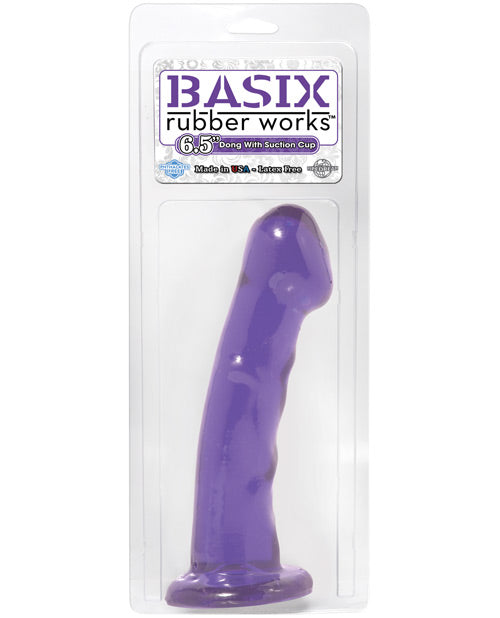 Basix Rubber Works 6.5" Dong - Purple