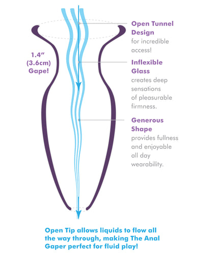 Anal Fantasy Elite Collection Mega Anal Glass Gaper - Clear