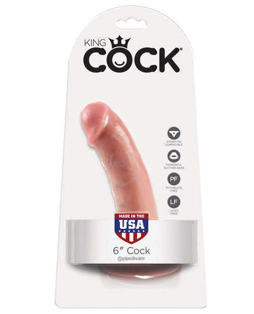 King Cock 6" Cock - Flesh