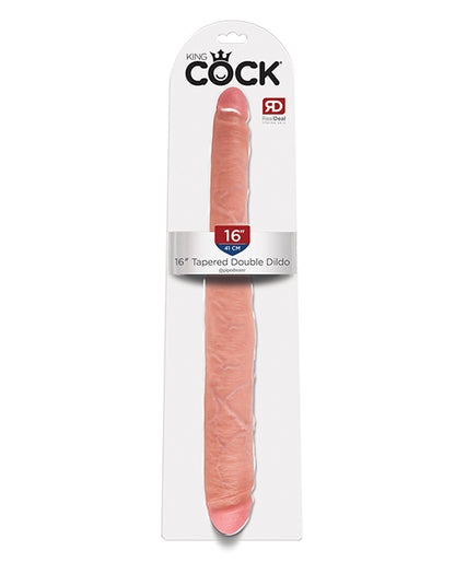 King Cock 16" Tapered Double Dildo - Flesh