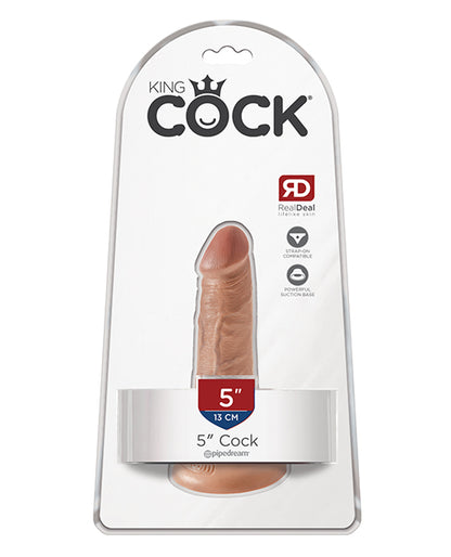 King Cock 5" Cock - Tan