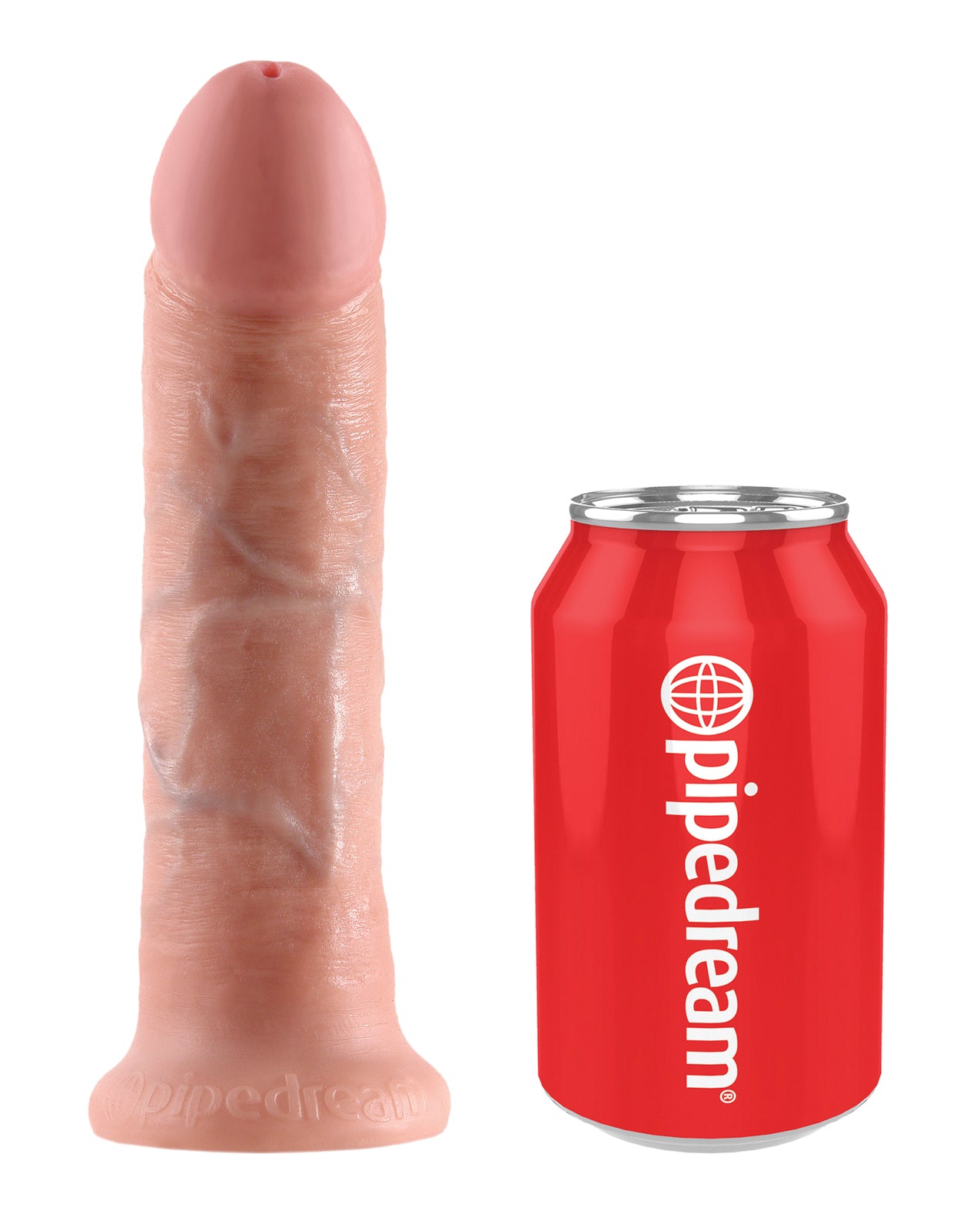 King Cock Strap-On Harness w/8" Cock - Flesh