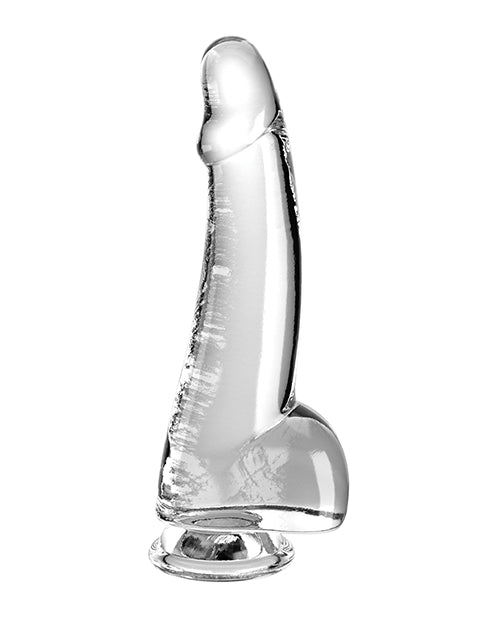 King Cock Clear 7.5" Cock w/Balls - Clear