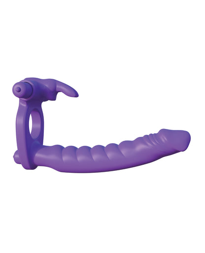 Fantasy C-Ringz Fantasy C-Ringz Silicone Double Pene Rabbit - Purple - Image 2