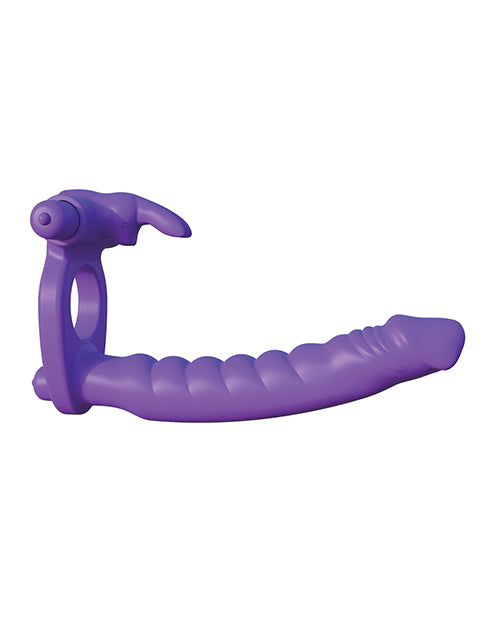 Fantasy C-Ringz Silicone Double Pene Rabbit - Purple